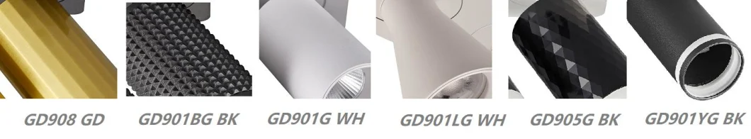 Gd901 GU10 MR16 Adjustable Aluminium Track Lamp Rail Light